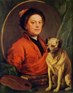 Autoritratto con il cane, cm. 90 x 70, Tate Gallery, Londra.